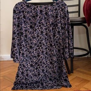 Floral print shift dress